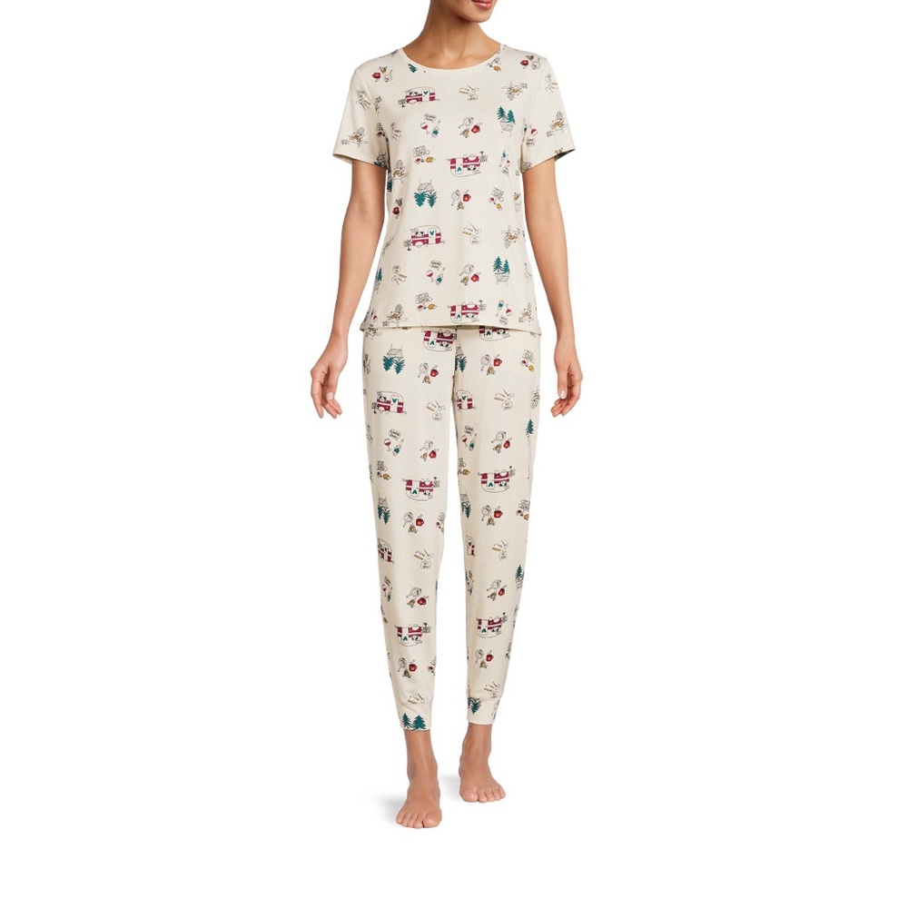 Womens 2pc camping pajama lounge set nwt - Picture 2 of 15